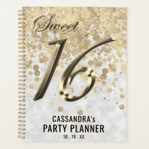 16 . Geburtstag Gold Imitate Fossil Planer