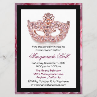 16 . Geburtstag Masquerade Ball Einladungen