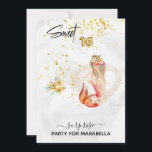 *~* 16 . GEBURTSTAG Meerjungfrau Pearl Herz 16 Geb Einladung<br><div class="desc">* Energetisch verbesserte SURPRISE PARTY Fantasy 16 . GEBURTSTAG funkelnd MODERN PEACH PINK SALMON CORAL Color Mermaid mit Long BLONDE luscious Haare. Es sind ein paar schöne Blume auf ihr. Sie ist von einem großen DOUBLE PEARL HERZ umgeben. Die glänzenden 16 GOLD FOIL BALLOON Zahlen sind eine phantastische Ergänzung zu...</div>