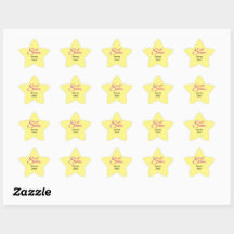 16 . Geburtstag Name and Year Star Stickers