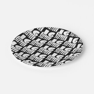 16. Geburtstag Pappteller