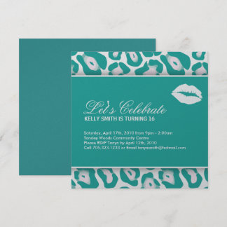 16 . Geburtstag-Party Einladung