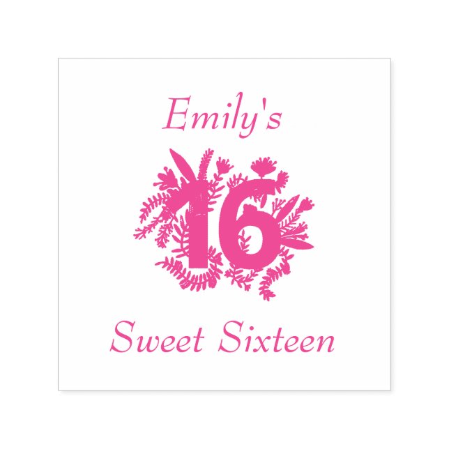 16 . Geburtstag Permastempel (Design)