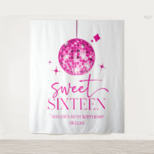 16 . Geburtstag Pink Disco Ball 16. Geburtstagspar