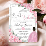 16 . Geburtstag Pink Floral Brown Princess Birthda Einladung<br><div class="desc">Personalisieren Sie diese schöne 16 . Geburtstag-Geburtstagseinladung einfach und schnell mit eigenen Formulierungen,  drücken Sie einfach die Schaltfläche Anpassen,  um Stil und Platzierung des Textes weiter zu gestalten und zu formatieren. Passende Artikel im Shop erhältlich! c) Das glückliche Cat Studio</div>