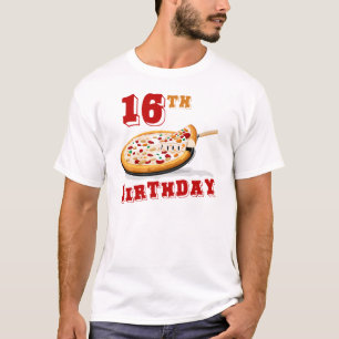 16. Geburtstag Pizza Party T-Shirt