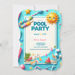 16 . Geburtstag Pool Party Sommerschwimmbad Geburt