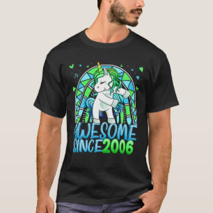 16. Geburtstag Regenbogen 16 Jahre altes Blütenorn T-Shirt