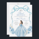 16 . Geburtstag Silver und Baby Blue zum Geburtsta Einladung<br><div class="desc">16 . Geburtstag Silver und Baby Blue Geburtstag Mis Quince Anos,  15. Geburtstag</div>