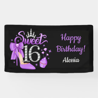 16. Geburtstag Süße 16 Mädchen Banner