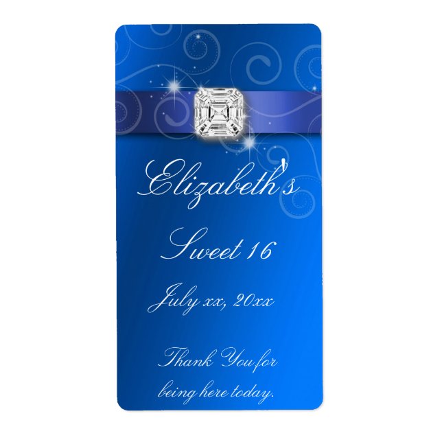 16 . Geburtstag Water Flasche (Vorne)