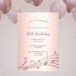 16. Geburtstagsparty Rose Golddiamanten Musik Einladung<br><div class="desc">Eine moderne,  stilvolle und glamouröse Einladung zu einer Sweet 16. Geburtstagsfeier. Ein Imitat Rose gold metallische Hintergrund mit einem eleganten Imitat Rose Gold Diamond Sprinkle und Musiknoten. Der Name ist mit einer modernen dunklen Rose goldfarbenen Handschrift geschrieben,  die als Stilschrift dient. Vorlagen für Ihre Party-Details.</div>