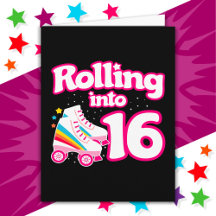 16. Geburtstagsroller Skaten 16 Jahre alter Skate