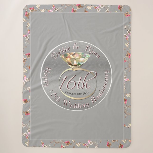 16. Hochzeitstag Sherpadecke (Vorderseite)