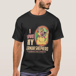 16 Ich liebe meinen Deutschen Schäferhund, es sind T-Shirt