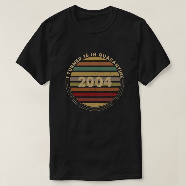 16 in Quarantäne T-Shirt (Design vorne)