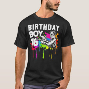 16 Jahre alt Paintballer Gear Geschenk 16. Paintba T-Shirt