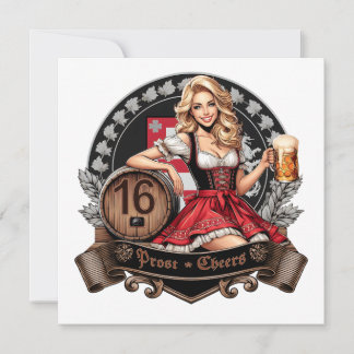 16 Jahre alt und mein erstes Bier? Dirndl prostet Einladung