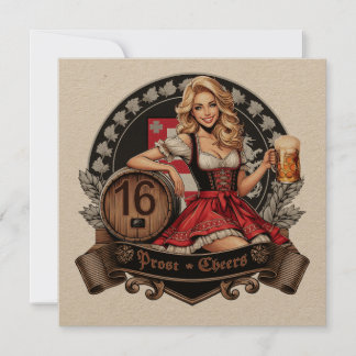 16 Jahre alt und mein erstes Bier? Dirndl prostet Einladung