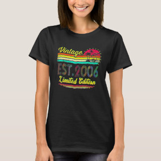 16 Jahre alt Vintage 2006  16. Geburtstag 6 T-Shirt