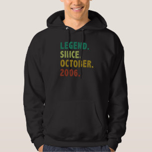 16 Jahre alte Legende Seit Oktober 2006 16. Geburt Hoodie