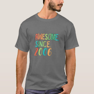 16 Jahre Altes Girl Herz Blumendekor Phantastisch T-Shirt