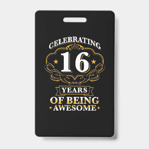 16 Jahre Awesome gefeiert Ausweis