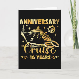 16 Jahre Ehe 16. Hochzeitstag Kreuzfahrt Karte