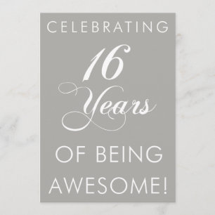 16 Jahre Phantastisch einladen Einladung