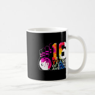 16 Jahre Phantastischer Bowling 16. Geburtstag Kaffeetasse