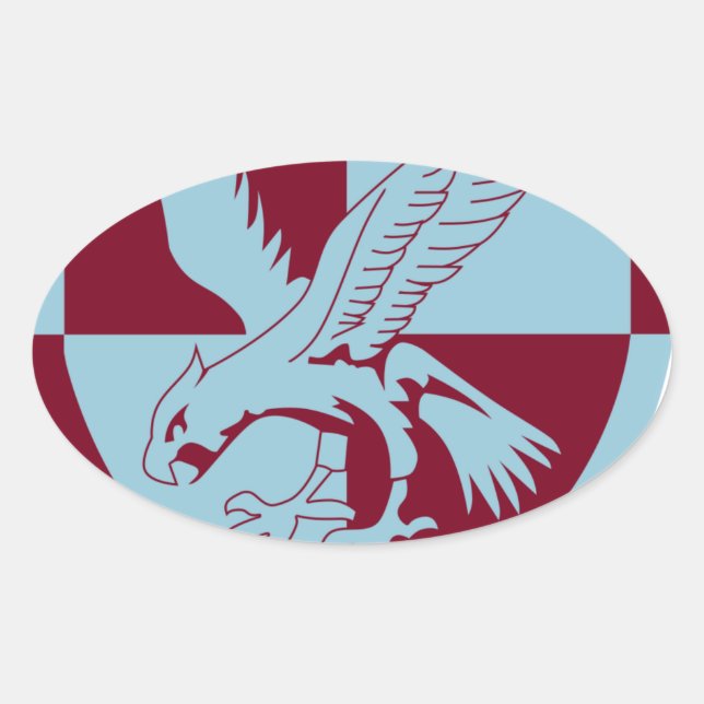 16 Luftangriffsbrigade Ovaler Aufkleber (Vorderseite)