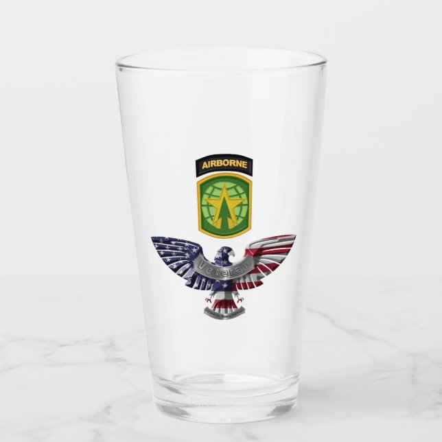16. Militärpolizei Brigade Im Flugzeug Adler Glas (Vorderseite)