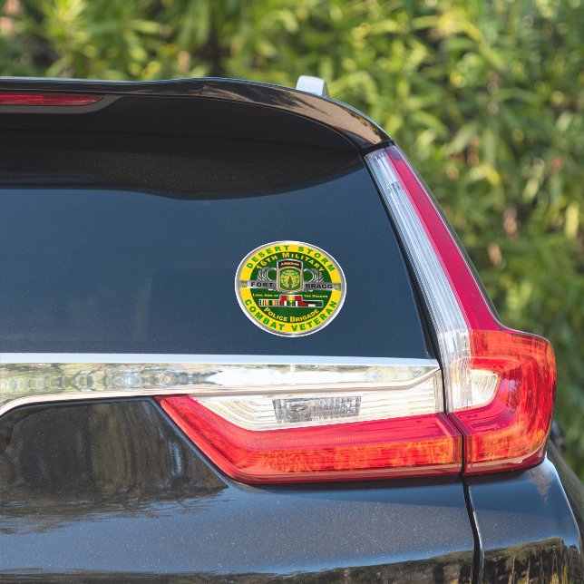 16. Militärpolizei Brigade Wüstensturm Veteran Aufkleber (Auto Seite)