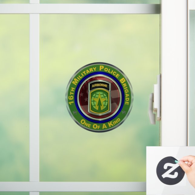 16. Militärpolizeibrigade Fensteraufkleber (Zuhause)