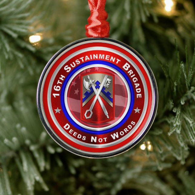 16. Nachhaltigkeitsbefehl Ornament Aus Metall (Baum)