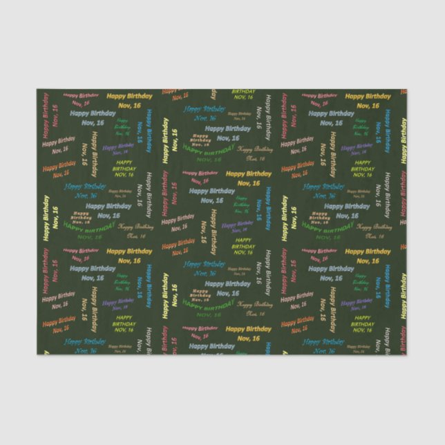 16. November Seidenpapier (Vorderseite)