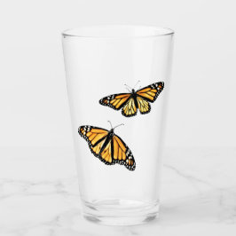 16 oz en verre Beurre à deux monarques