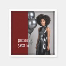 16-Party-Papierserviette schwarz