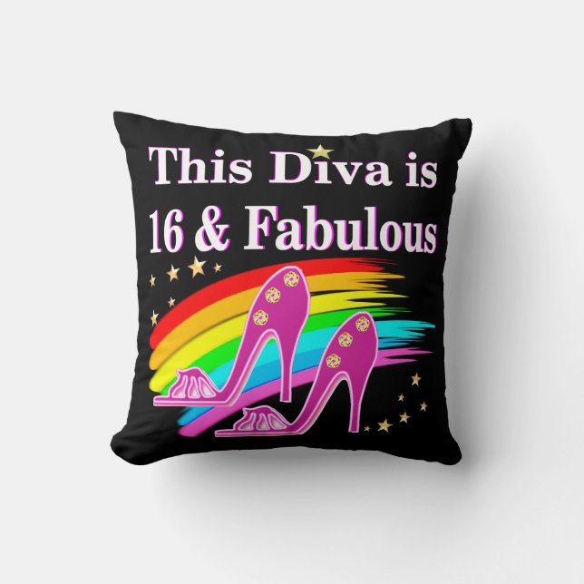 16. PINK SHOE QUEEN KISSEN (Vorderseite)