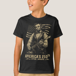 16. Präsident spielt Gitarre 4. Juli 250. T-Shirt