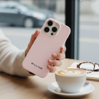 Coque iphone rose Pastel personnalisé avec personn