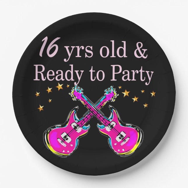 16. ROCK STAR PAPPTELLER (Vorderseite)