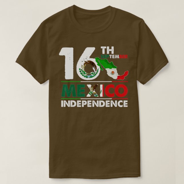 16. September Mexiko Unabhängigkeitstag 2022 Mexik T-Shirt (Design vorne)