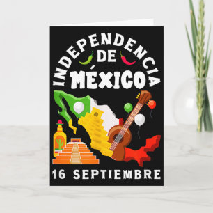 16 September Unabhängigkeit von Mexiko Roots Erbes Karte