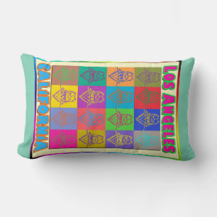 16 Surfers Los Angeles Coussin