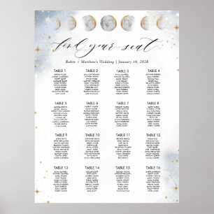 16 Tabelle oder weniger, Himmelsstatuszeichen Poster