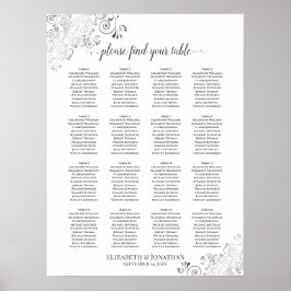 16 Tafelsilber Hochzeitstisch Weiß Poster