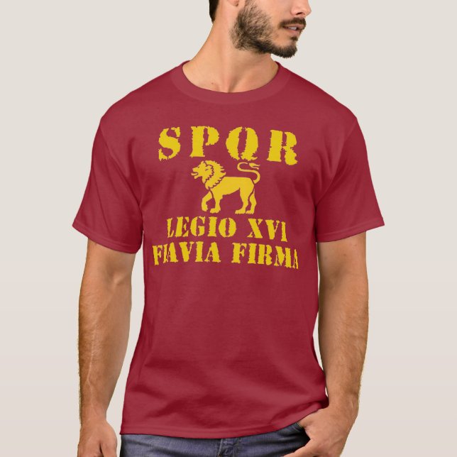 16 Vespasians 16. Legion - römischer Löwe T-Shirt (Vorderseite)