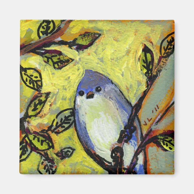 16 Vögel, Nr. 12 - Square Magnet (Vorne)