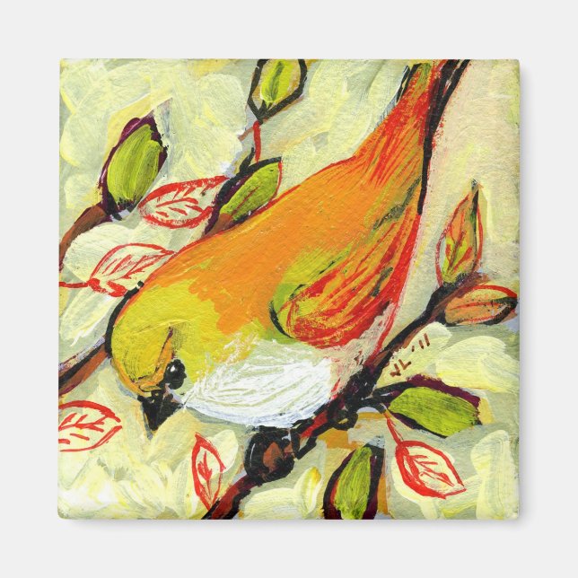 16 Vögel, Nr. 4 - Square Magnet (Vorne)